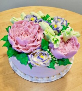 Floral and Succulent Wedding Cakes at Sara's Sweets in Lima, Ohio