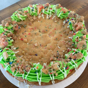 large confetti cookie